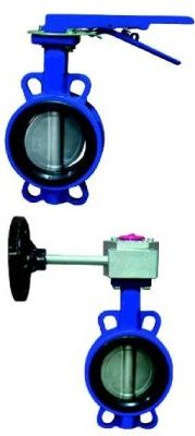 Затвор поворотный дисковый ABRA-BUV-VF826D Ру10/16 с рукояткой или редуктором В Екатеринбурге