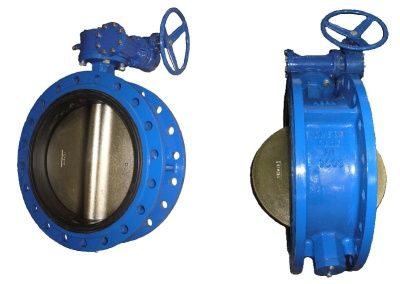 Затвор поворотный дисковый чугунный фланцевый BUV-FL Серия 226 с рукояткой и редуктором В Екатеринбурге